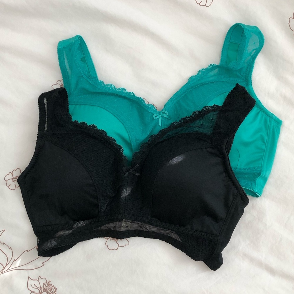 3 Colors Lace Lounge Bras Wireless with Cups